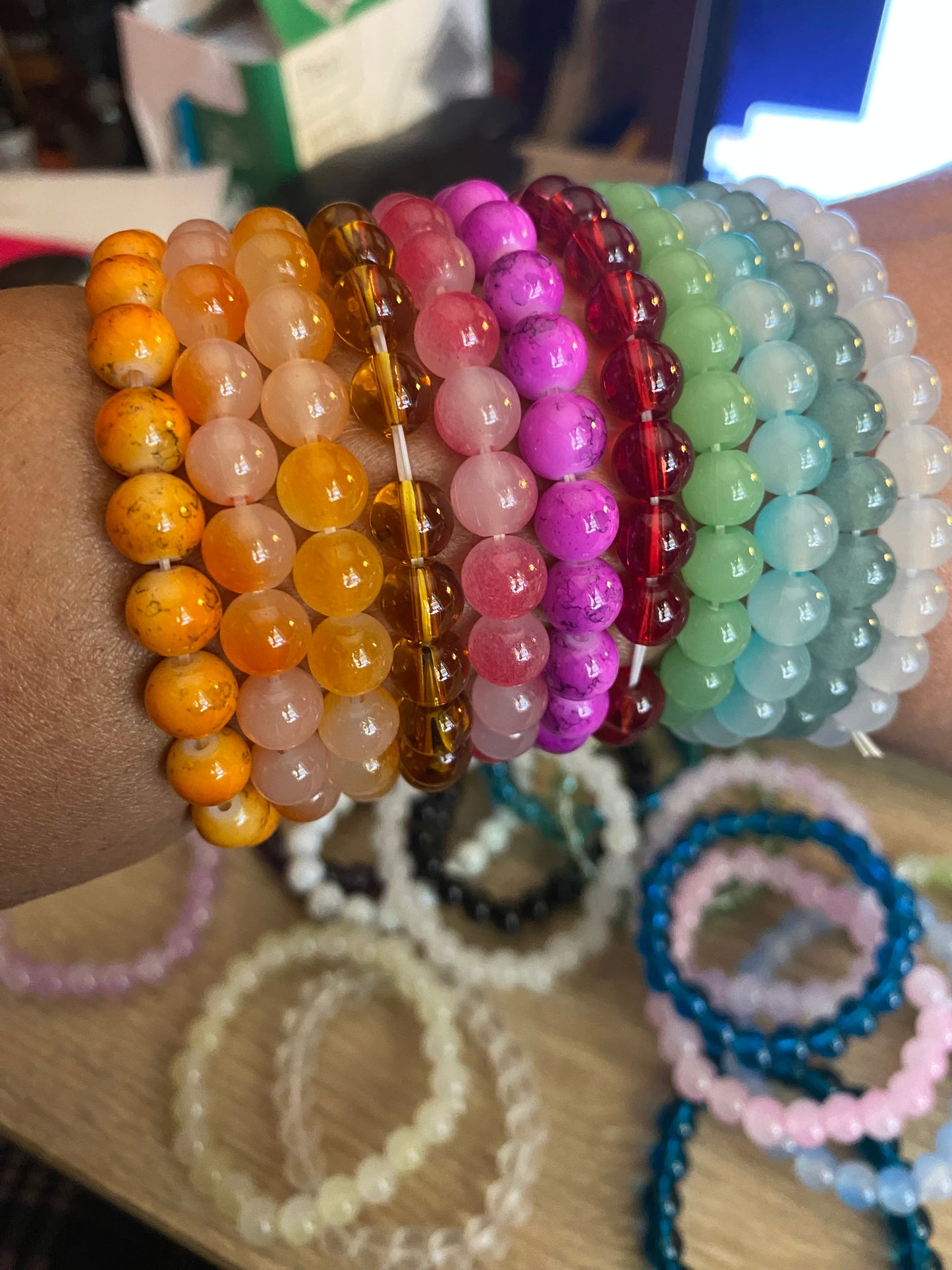 Colored Stone Bracelets