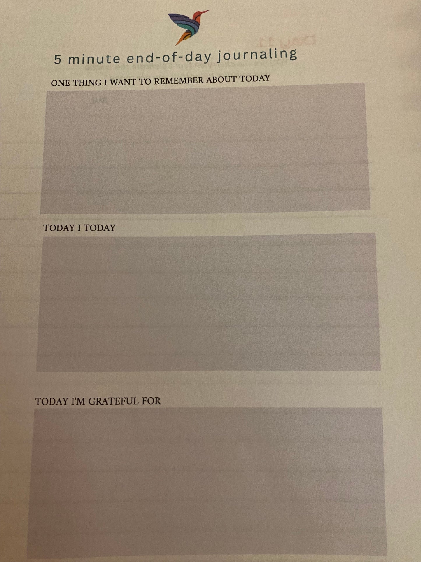21 Day Gratitude Journal