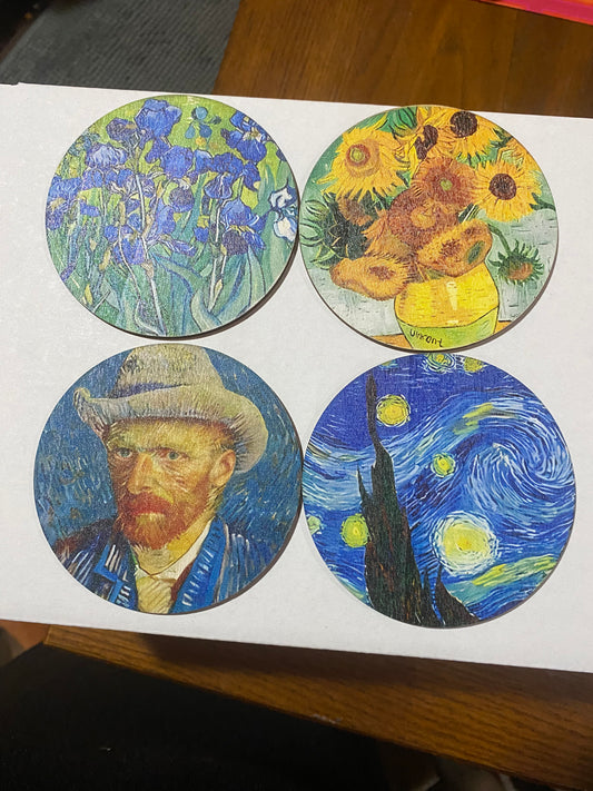 Van Gogh Inspired Coasters