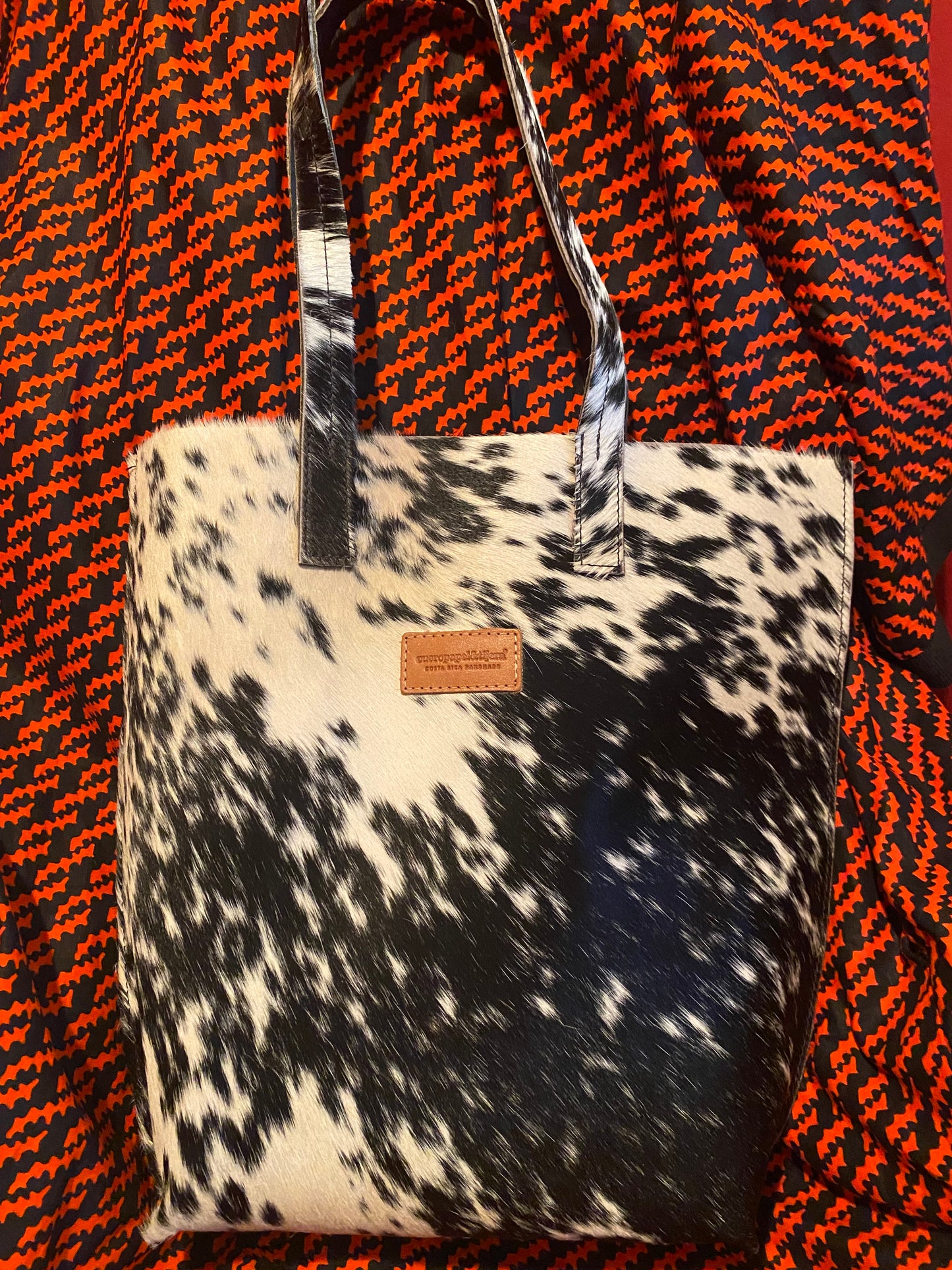 Designer Handmade Cueropapel&tijera handbag