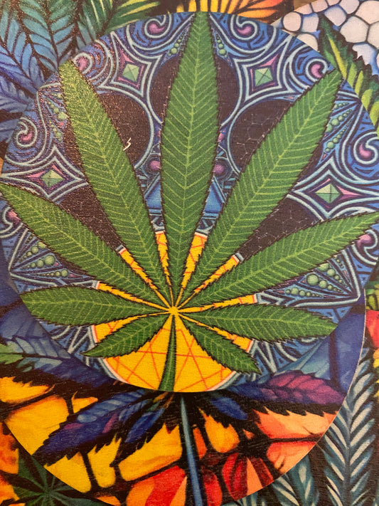 Set of 6 Cannabis Coasters
