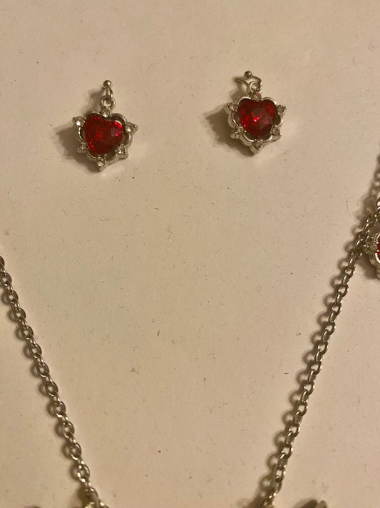 Red Heart 3 Piece Set by Designs by K Marie