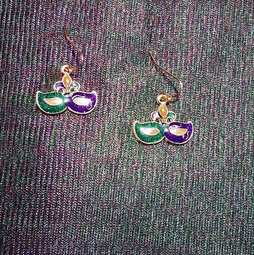 Mardi Gras Earrings