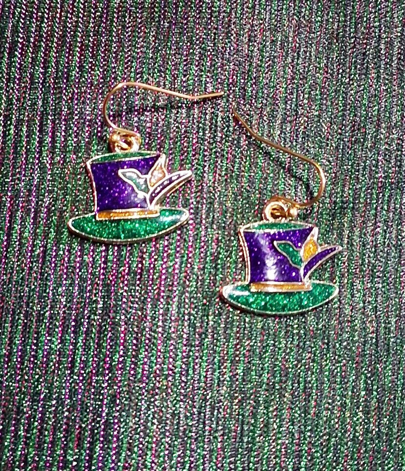 Mardi Gras Earrings