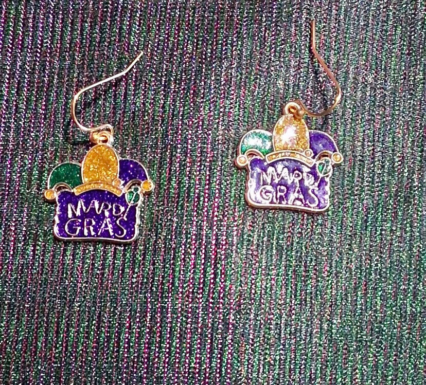 Mardi Gras Earrings