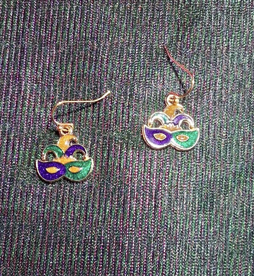 Mardi Gras Earrings
